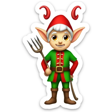 Satan’s elf on a shelf  sticker