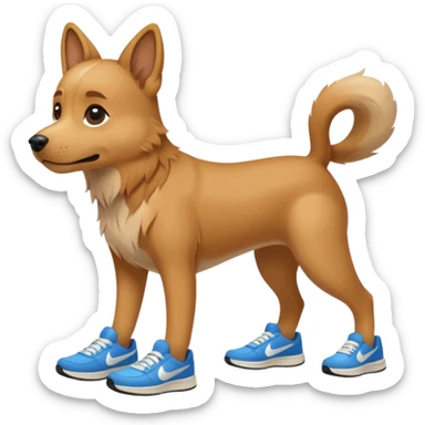 Q se vea más animado y q sus tres patas tengan zapatillas nike sticker