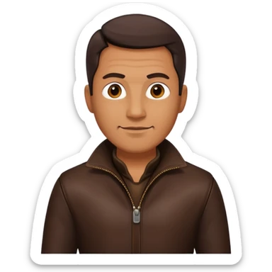 1619 marinero de cuero entero de edad 40 años sticker