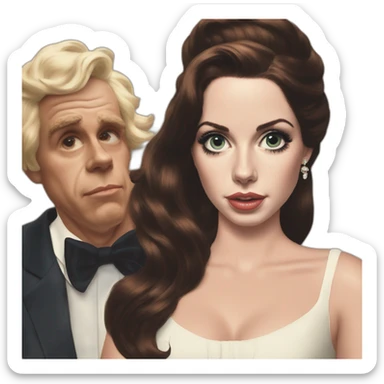 lana del rey norman fucking rockwell sticker