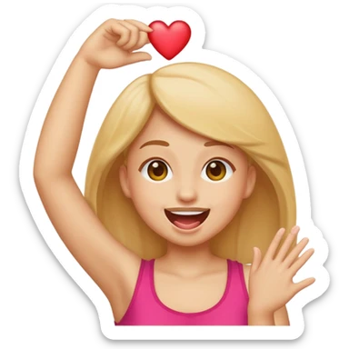 emoji licking armpit sticker