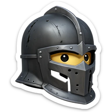 Black Knight helmet sticker