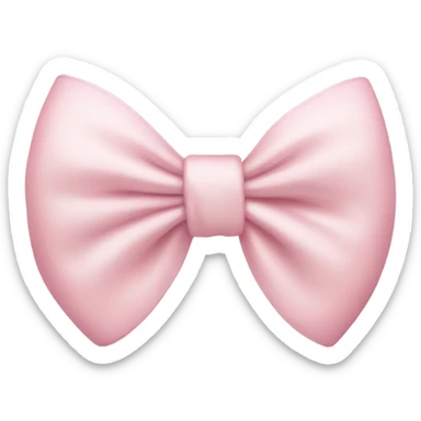 Light pink bow sticker