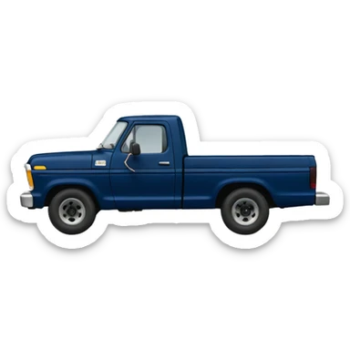 Navy blue 1979 ford truck  sticker