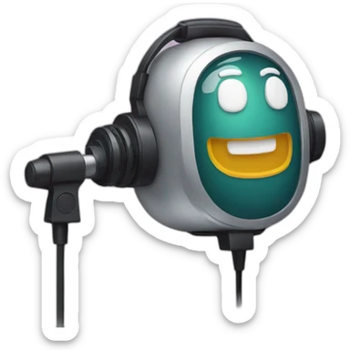 podcast microphone sticker