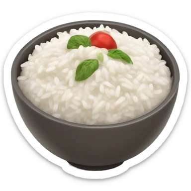 Rice and yogurt bowl sticker