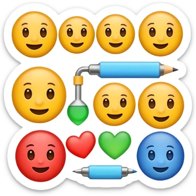 Create an emoji with the animated form colors moving on the object - the content is - 7687 sticker