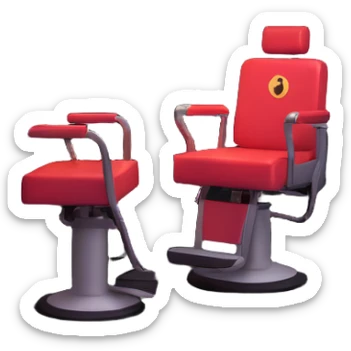 underground superhero command center beneath barbershop, barber chair elevator, beard-themed technology sticker