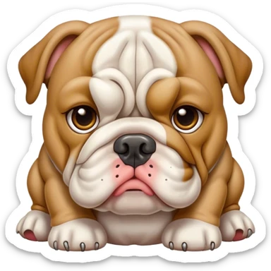 issues bulldog inglés sticker