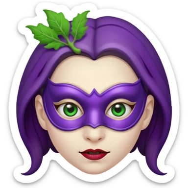 Eggplant girl Said carsed sticker