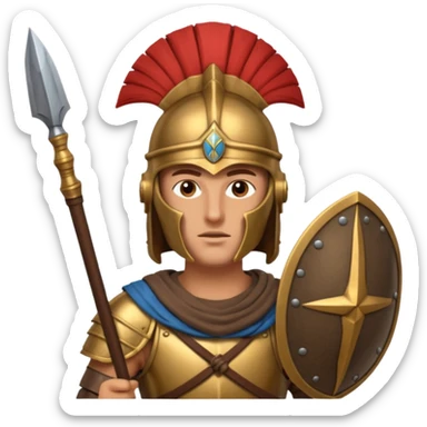 soldado cartaginés de las guerras púnicas sticker