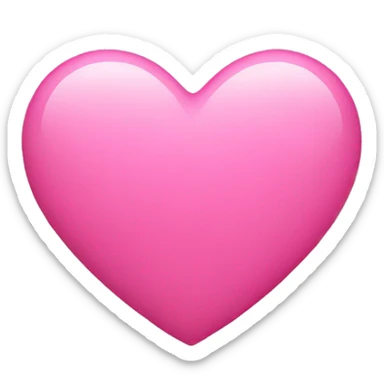 Pink heart sticker