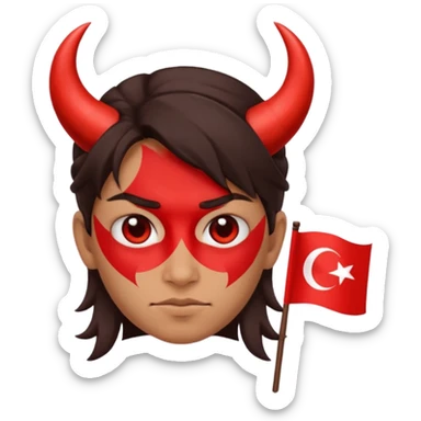 Emoji😈+🇹🇷 sticker
