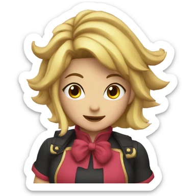 Punch girl sticker