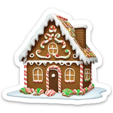 gingerbread house sticker