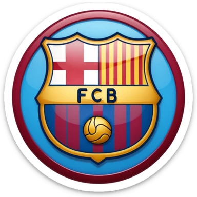Logotipo de fc barcelona sticker