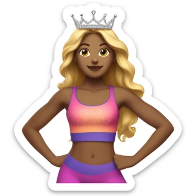 Mexican pilates princess sticker