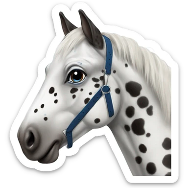 Appaloosa with one blue eye sticker