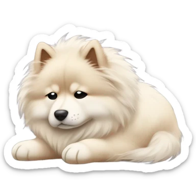 Finnish Lapphund sleeping sticker