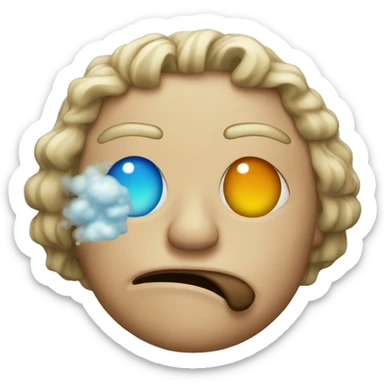 Stoned emoji sticker