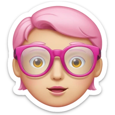  a barbie pink glasses sticker