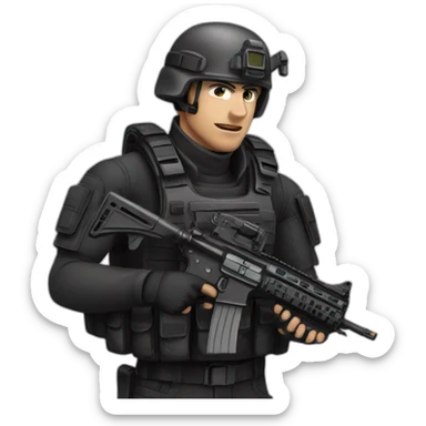 Men swat sticker