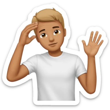 Un mec qui fait un dab sticker