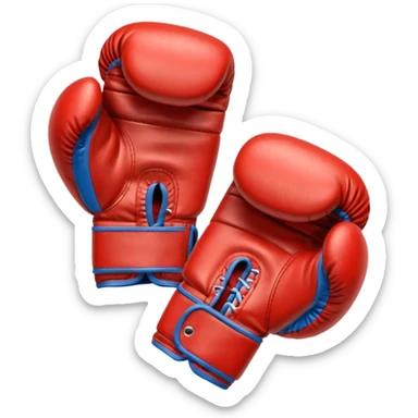 boxing gloves pair sporty sticker