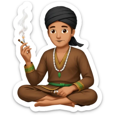 Hukka with khaat sticker