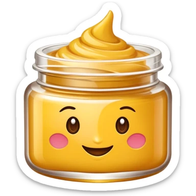 Produtos de beleza delicado com tampa dos potes dourados e fundo transparente pra usar como figurinha sticker