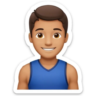 sportsman in the playground sticker