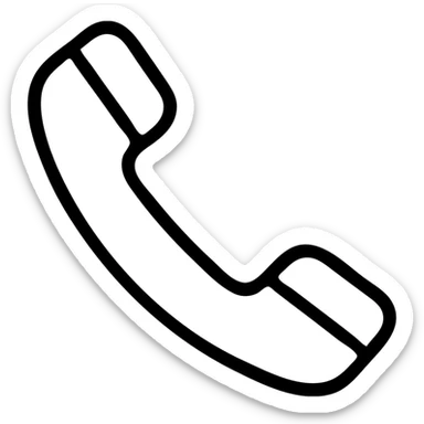 telephone with handset detail sticker