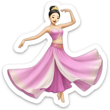 dance-Asian-princess sticker