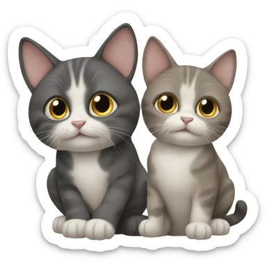Three cats  sticker