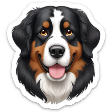 sketch style Bernese mountain dog sticker