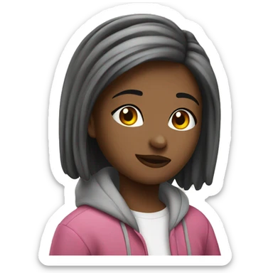 Girl, chilling for the weekend ￼ sticker