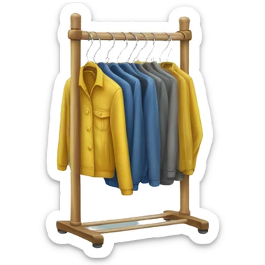 clothing rack sticker
