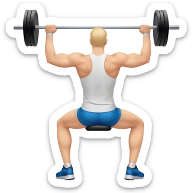 upper-back row exercise sticker