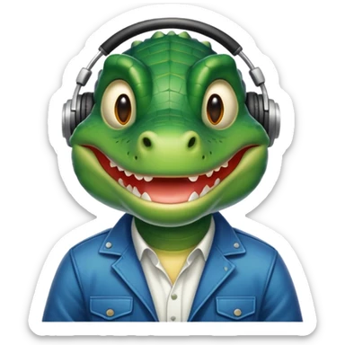 Dj alligator  sticker