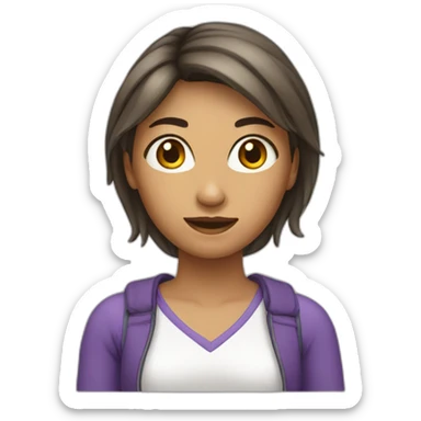 female characteristics body sticker