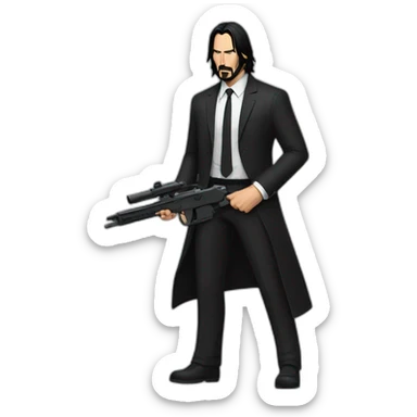 John wick, -guns sticker