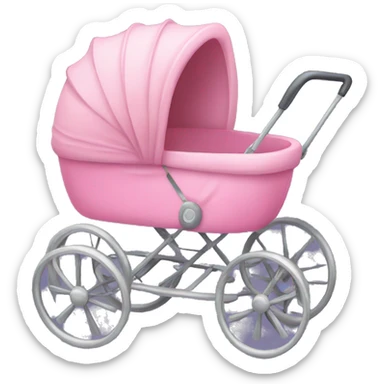 Passeggino rosa sticker