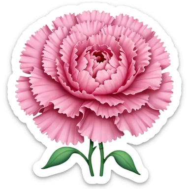 Pink carnation emojis sticker