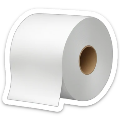 toilet paper roll sticker