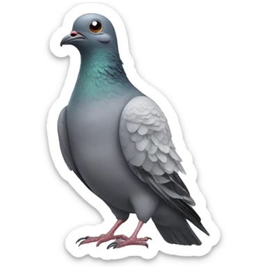 pigeon crying sticker