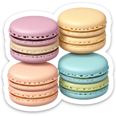 Three Macarons  sticker