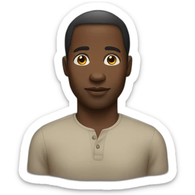 black nigerian man sticker