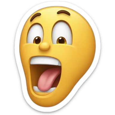 yawning emoji sticker
