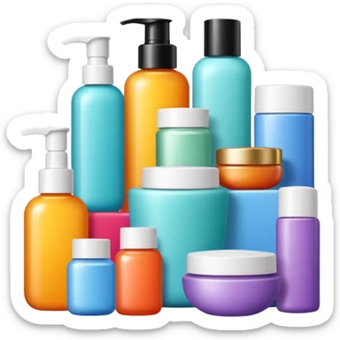 skincare products sticker
