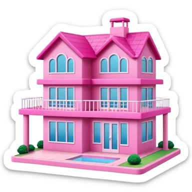 Barbie dream house sticker